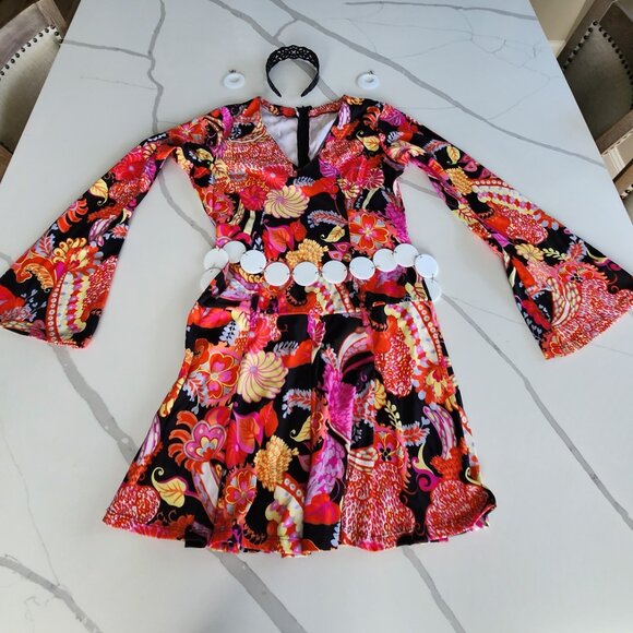 BOHEMIAN GO GO WOMENS HALLOWEEN COSTUME - Picture 3 of 4